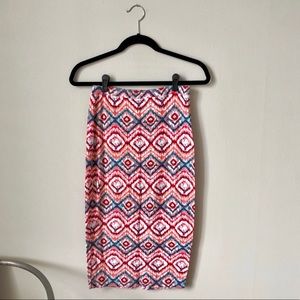 ♦️ MATTY M Ikat Stretchy Pencil Skirt ♦️